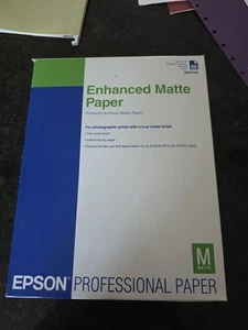 Enhanced Matte Paper (Archival) 8.5x11" 50 Sheets - Picture 1 of 3