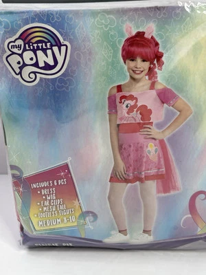 My Little Pony Pinkie Pie Halloween Costume Girls Medium 8-10 Dress, Wig + More - Image 1 of 4