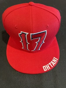 Shohei Ohtani #17 Los Angeles Angels red Snapback SGA Hat - Picture 1 of 7