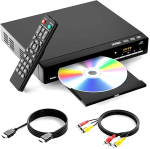 HD DVD CD PLAYER FULL HD 1080 REGION FREE HDMI INPUT DUAL MIC USB PLAYBACK RCA - Bild 1 von 7