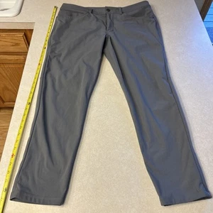 Pantalones de golf Lululemon para hombre Abc talla 35 ajustados Warpstreme elásticos chinos rendimiento - Imagen 1 de 7