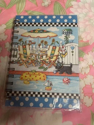 Mary Engelbreit Journal, Scotty Dog, Pool, Summer 80 Pages, New Spiral - Image 1 of 2
