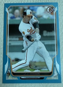 Bowman JJ HARDY 2014 azul cielo paralelo/500! #104, Orioles de Baltimore - Imagen 1 de 2