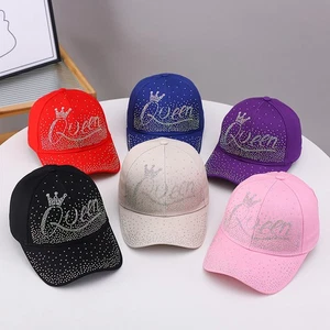 Gorra de béisbol Moda Tendencia Reina Diamante Pico Gorra Informal Viaje Gorra a prueba de sol - Imagen 1 de 10