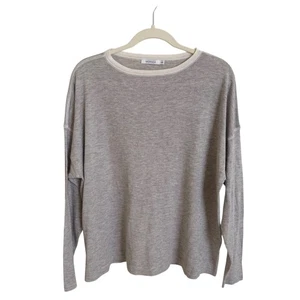 Maglione manica lunga MERSEA Catalina grigio chiaro taglia unica boxy fit loungewear - Foto 1 di 6