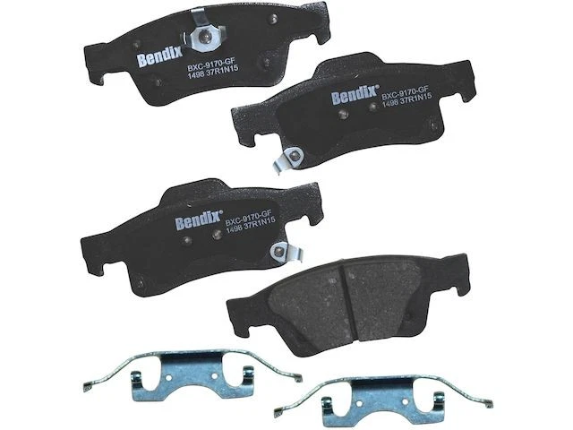 Bendix 84PQ82B Rear Brake Pad Set Fits 2011-2022, 2024 Dodge Durango - Изображение 1 из 1