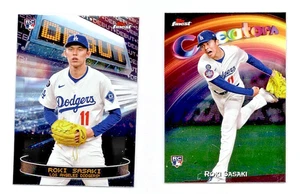 Roki Sasaki - LA Dodgers - LOT of (2) Rookie INSERT Cards - 2025 Topps Finest - Bild 1 von 2