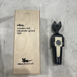 Bambola in legno Alexander Girard Vitra 1952 nuova con scatola figura gatto vendita al dettaglio $230 - Foto 1 di 6