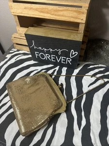 OROTON Vintage (Made In Germany) Gold Metal Mesh KissLock Handbag PreOwned-READ - Picture 1 of 14