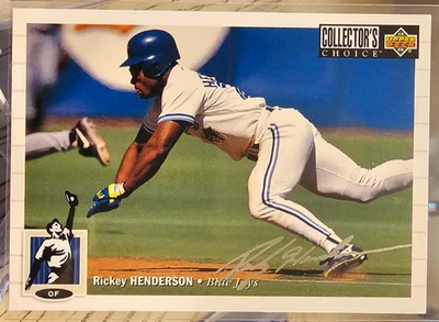 1994 Upper Deck Collector's Choice Silver Signature Rickey Henderson #131 - Image 1 of 2