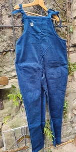 Lucy & Yak Sea Blue original corduroy dungarees size 14R old fit - Picture 1 of 5