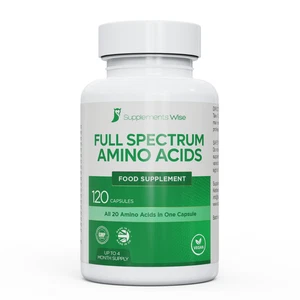 Full Spectrum Amino Acids Complex - 120 Capsules - EAA and BCAA - Vegan - Picture 1 of 5