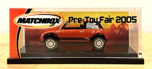 Vintage New 2005 Matchbox Pre Toy Fair Mini Cooper Orange Car In Case - Picture 1 of 9