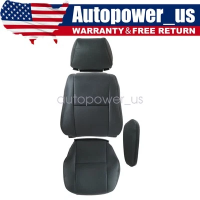 For 2007-2019 Mercedes-Benz Sprinter Driver Top Bottom Leather Seat Cover Black - Image 1 of 4