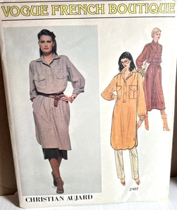 Vestido túnica vestido pantalones de vestir Vogue French Boutique Christian Aujard patrón 2107 talla 12 - Imagen 1 de 2