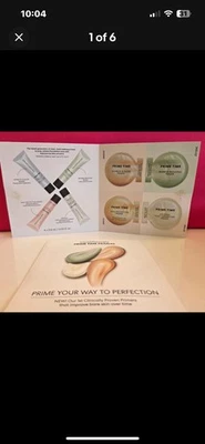 2 BAREMINERALS PRIME TIME FACE PRIMERS - 4 COLORS/SAMPLE - Redness Hydrate Daily - Image 1 of 4
