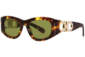 Salvatore Ferragamo SF1082S 219 Sunglasses Women's Dark Tortoise/Green 53mm - Picture 1 of 7