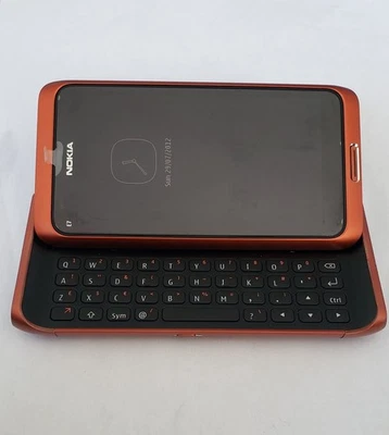 Nokia E7  (Unlocked) Mobile Phone  Rare Excellent Condition Orange - Image 1 of 4