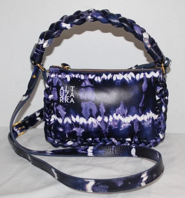 Bolso de Hombro Altuzarra Trenzado Tie Dye Cuero Azul Baya Foto 1 de 4