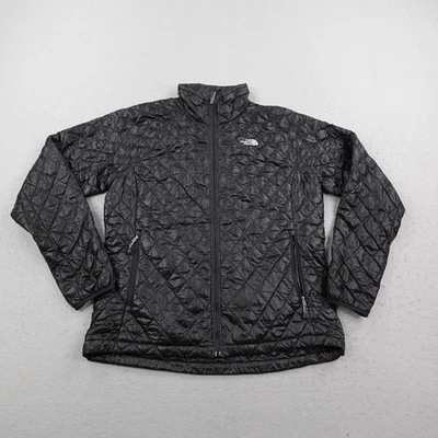 Chaqueta North Face Mujer Grande Negra ThermoBall Diamante Acolchado Abrigo Puffer Foto 1 de 4
