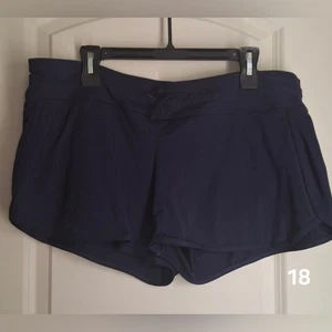 Athleta Damen Running Navy Blau Shorts Gr. XL Wandern Reisen Sommer Run Gym - Bild 1 von 7