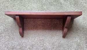 Vintage Wooden Farmhouse/Country Decor Wall Mounted Shelf ~ 16"L x 5"W x 5½"H  - Picture 1 of 5