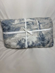 pottery barn Jardin Toile Duvet Cover -Blue -King In EXCELLENT CONDITION!! - Picture 1 of 4