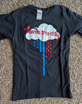 Saves the Day Vintage Tour Punk Shirt Small YM 14/16 2000s Vagrant - Image 1 of 4