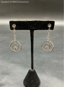 14K White Gold Earrings 3.96g - Picture 1 of 9