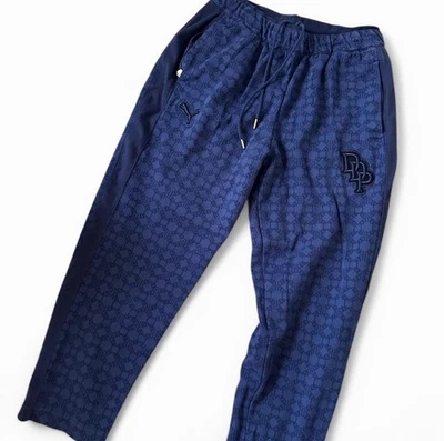 Мужские повседневные спортивные штаны Puma X Dapper Dan темно-синие 539804 06 рекомендуемая розничная цена производителя 200 долл. США - Изображение 1 из 3