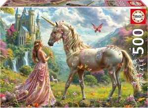 NEW Educa Jigsaw Puzzle 500 Pieces 20243 Fairies Unicorns and Butterflies - Imagen 1 de 2
