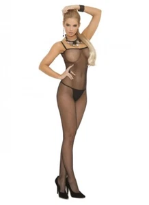 Fishnet Open Crotch Cross Back Bodystocking Body Suit Elegant Moments Style:1611 - Picture 1 of 3