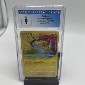 Pokémon TCG Raikou Vivid Voltage 050/185 Holo Amazing Rare CGC 9 - Picture 1 of 2