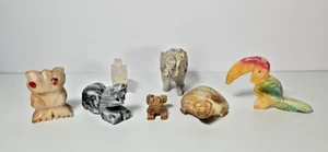 Assorted Lot of Carved Stone Rock Animal Figures - Picture 1 of 19