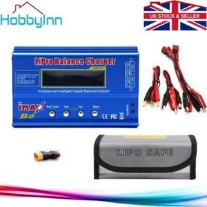 Cargador de equilibrio de batería RC Lipo iMax B6 Li-ion LiFe NiMh + bolsa Lipo Safe, sin fuente de alimentación - Imagen 1 de 8