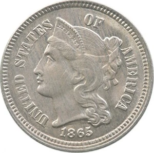 1865 Nichel tre centesimi *5792 - Foto 1 di 3