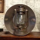 Old West Railroad Train Station Wall Reflector Lantern Pony Express C.O.C & P.P