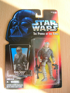 Hasbro Star Wars Power of the Force Han Solo in Hoth Gear Actionfigur OVP