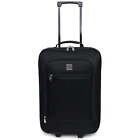 Black 18" Inches Softside Carry-on Luggage With Wheels And Metal Handle US