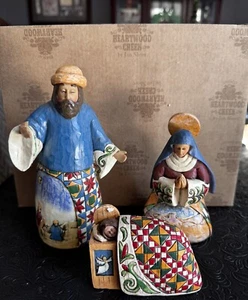 Jim Shore "Joy To The World! The Lord Is Come" Nativity 3-Piece Heartwood Creek - Picture 1 of 10