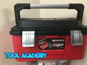 Facom Tools Large Professional Toolbox Tool Box Bright Red With Bit Holders  - Picture 1 of 6