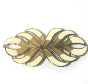 Damen Gürtelschnalle Vintage Klassisch 80er Elfenbein Braun Blumen Disco Damen Retro - Bild 1 von 13