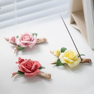 Chinese Porcelain, Beautiful Roses, Ceramic Home Decoration Ornaments - Picture 1 of 11