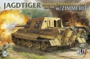 Takom TAK8012 - 1:35 Jagdtiger Porsche Tipo de Producción Sd.Kfz.186 con Zimmit - Imagen 1 de 1