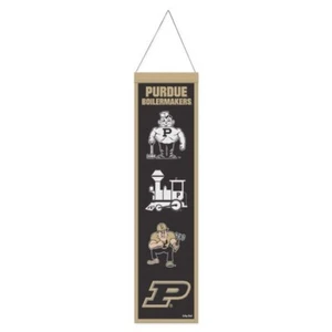 Purdue Boilermakers NCAA Heritage Banner Embroidered Wool 8" X 32" - Picture 1 of 1