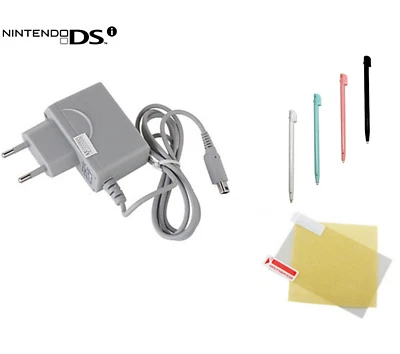 Chargeur secteur pour Nintendo DSi + 4 stylet Dsi + protection écran - Photo 1/4