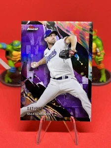 2024 Topps Finest Max Scherzer Purple Uncommon /200 - Picture 1 of 2