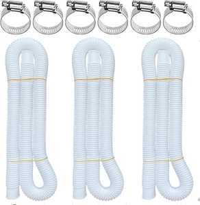 Mangueras de piscina de 1,5 pulgadas para piscinas sobre el suelo, paquete de 3 bombas de piscina de 1-1/2" de diámetro - Imagen 1 de 4