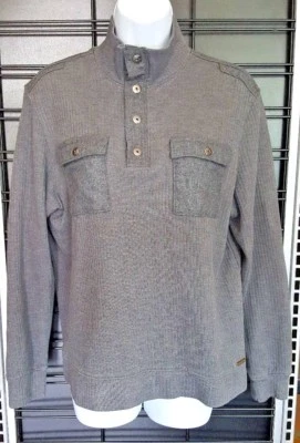 CALVIN KLEIN JEANS Mujer Talla Mediana CLÁSICO ALGODÓN PUNTO CÁRDIGAN Gris SUÉTER  Foto 1 de 4