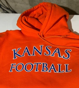 Kansas Jayhawks Football - 2008 Orange Bowl Hoodie - L - Reject by Coach Mangino - Picture 1 of 4